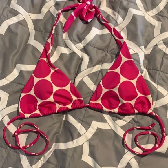 Pink polka dot bikini top - Picture 1 of 3